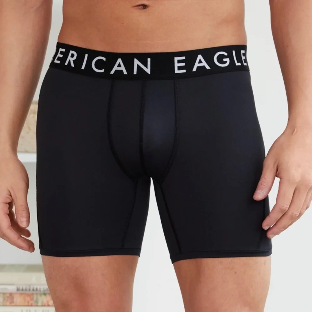 American Eagle Outfitters Men’s Black Performance Boxer Briefs pack of 5 xs